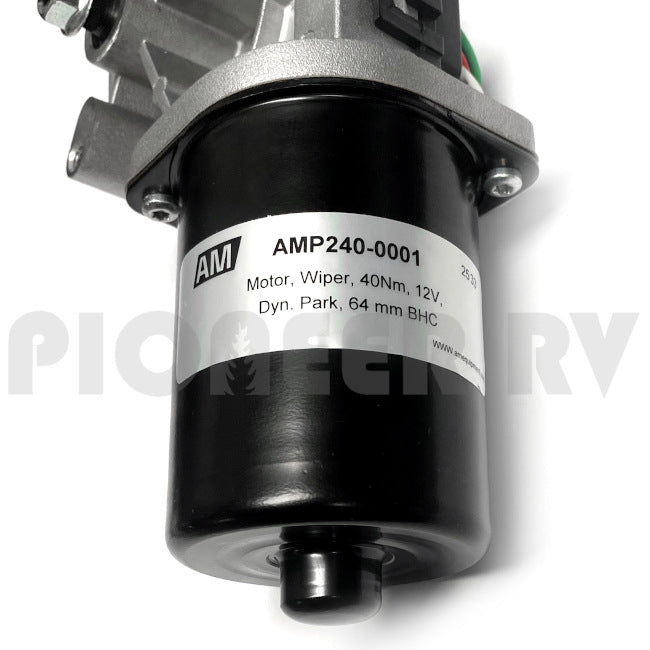 Forest River RV Wiper Motor 40Nm 12V, 240 Series 08450528 | Pioneer RV, OEM Replacement Parts