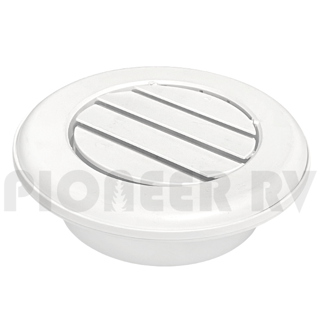 Forest River RV Adjustable Cooling Vent 6.5" Round White F100424955 | Pioneer RV, OEM Replacement Parts