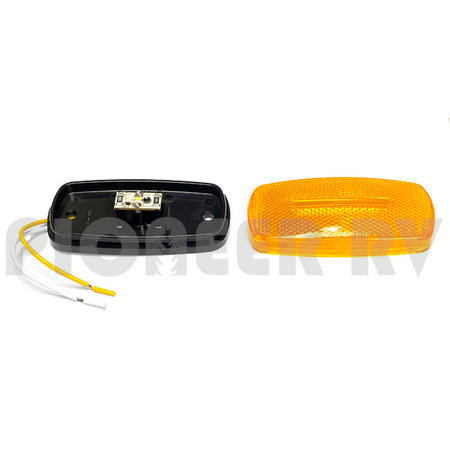 Forest River RV Amber LED Marker Light, Black Base 08625230 | Pioneer RV, OEM Replacement Parts