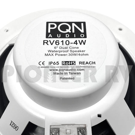 Forest River RV White Outdoor Speaker Set, 6" Round 08625240 | Pioneer RV, OEM Replacement Parts