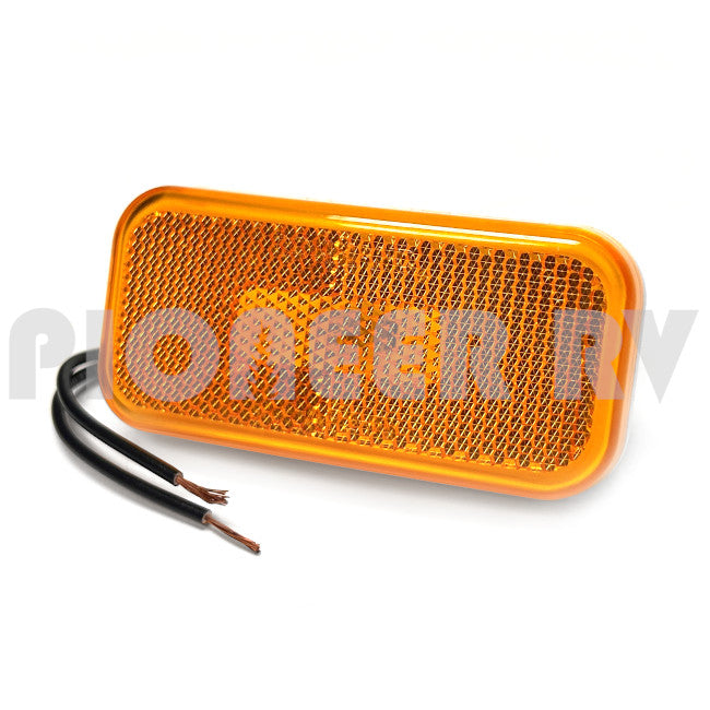 Forest River RV Amber Clearance Light Incandescent, White Base 08625241 | Pioneer RV, OEM Replacement Parts