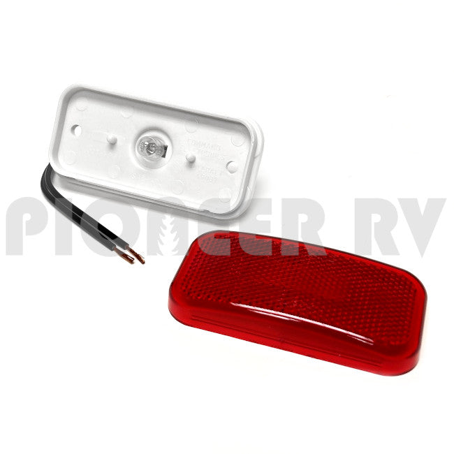 Forest River RV Red Clearance Light Incandescent, White Base 08625241 | Pioneer RV, OEM Replacement Parts