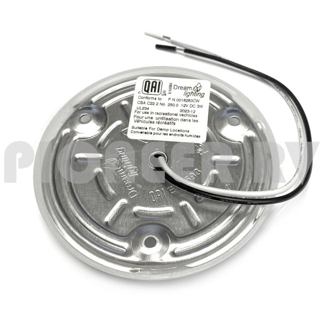 Forest River RV Plastic Ceiling Puck Light 3.5", No Switch 08645586 | Pioneer RV, OEM Replacement Parts