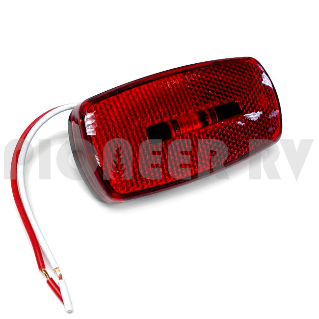 Forest River RV Red LED Marker Light, Black Base 08645595