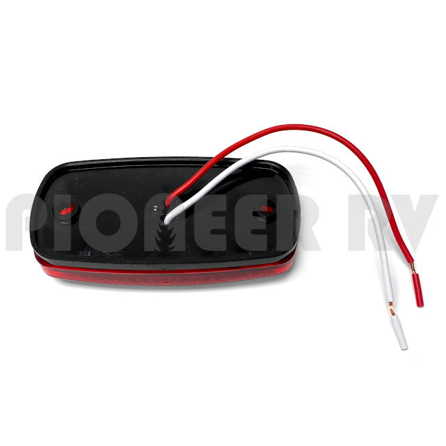 Forest River RV Red LED Marker Light, Black Base 08645595 | Pioneer RV, OEM Replacement Parts