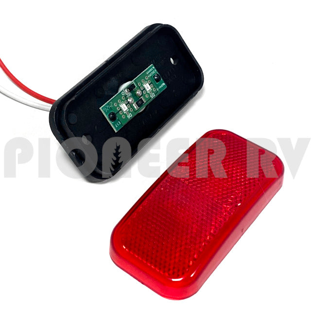 Forest River RV Red Clearance Light LED 003-59L, Black Base 08653048 | Pioneer RV, OEM Replacement Parts