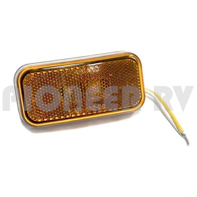 Forest River RV Amber Clearance Light LED 003-58LB, Black Base 08689995 | Pioneer RV, OEM Replacement Parts