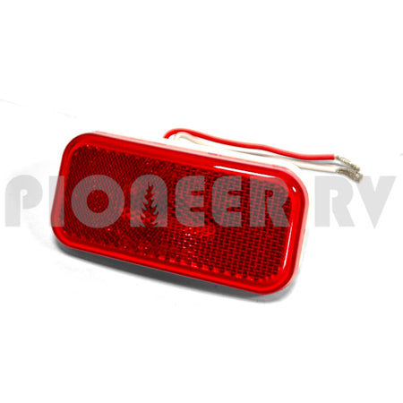 Forest River RV Red Clearance Light LED, White Base 08734351 | Pioneer RV, OEM Replacement Parts