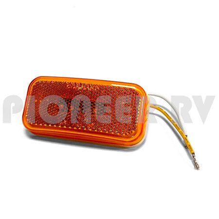 Forest River RV Amber Clearance Light LED, White Base 08734352 | Pioneer RV, OEM Replacement Parts