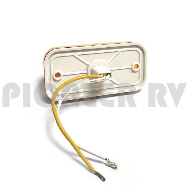 Forest River RV Amber Clearance Light LED, White Base 08734352 | Pioneer RV, OEM Replacement Parts