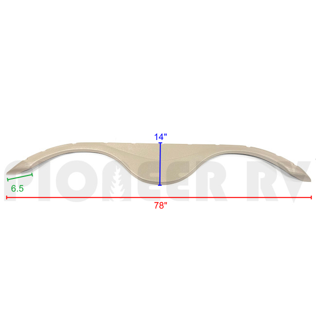 Forest River Tandem Fender Skirt Tan 78" x 14" 08734383 | Pioneer RV, OEM Replacement Parts