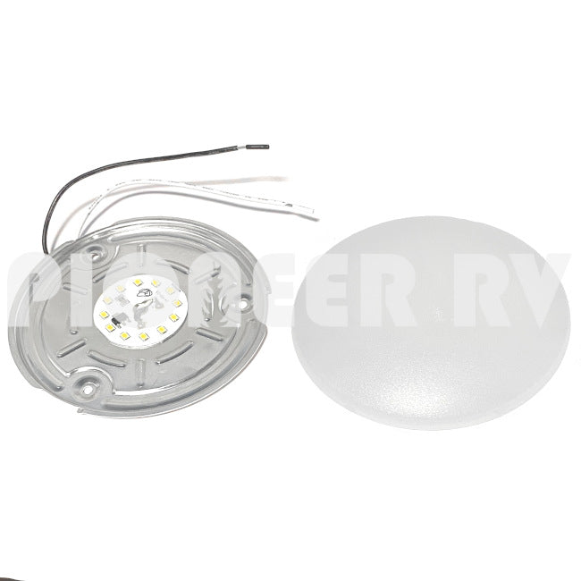 Forest River RV Plastic Ceiling LED Light 4.5", No Switch 08734384 | Pioneer RV, OEM Replacement Parts