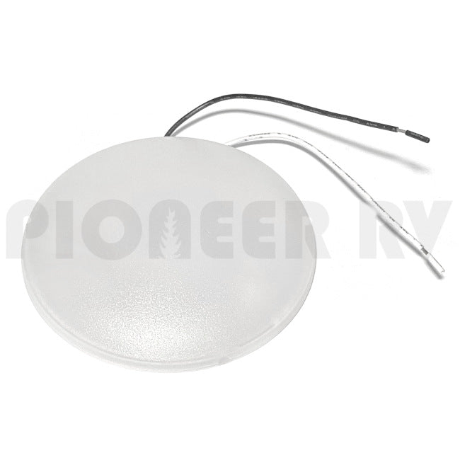 Forest River RV Plastic Ceiling LED Light 4.5", No Switch 08734384 | Pioneer RV, OEM Replacement Parts