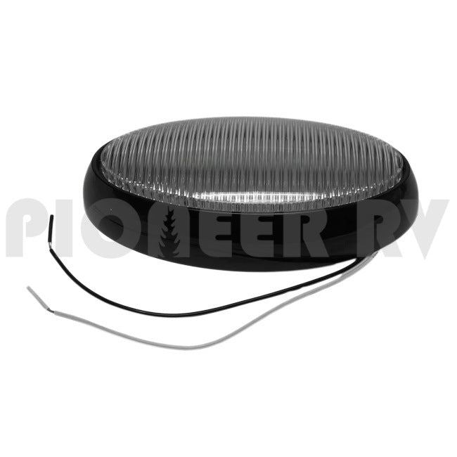 Forest River RV Black Oval Porch Light 6.25" (No On/Off Switch) F100033430 | Pioneer RV, OEM Replacement Parts