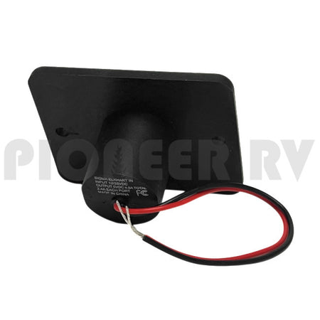 Forest River RV Double USB Port 2.75" x 2.25" Black F100048469 | Pioneer RV, OEM Replacement Parts