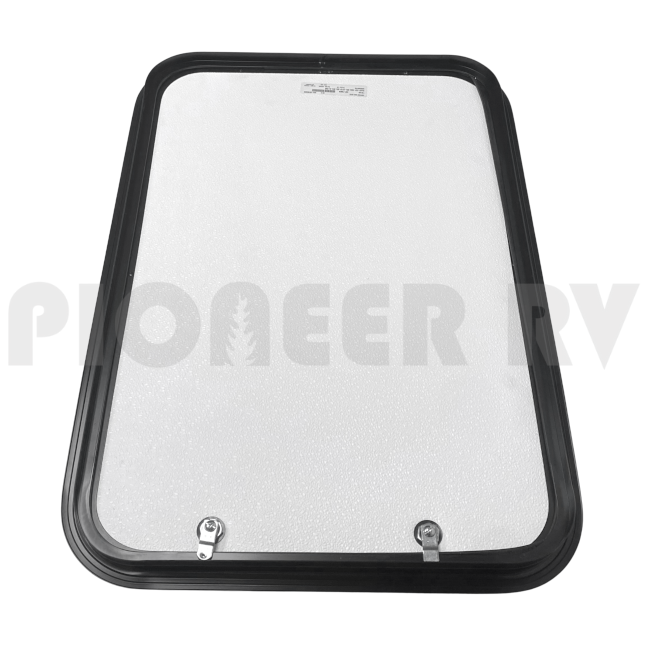 Forest River RV Black Exterior Fridge Door Cover for 21" x 31" Opening F100166010 | Pioneer RV, OEM Replacement Parts