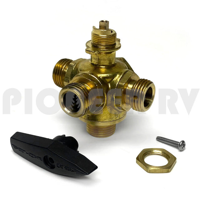 Forest River RV Brass Mixing Valve for Water Bay F100129100 | Pioneer RV, OEM Replacement Parts