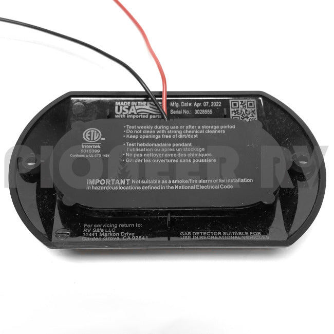 Forest River RV SAFE Propane Gas Detector F100181493 | Pioneer RV, OEM Replacement Parts