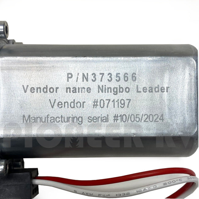 Forest River RV Lippert 373566 Solera Awning Motor F100089204 | Pioneer RV, OEM Replacement Parts