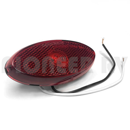 Forest River RV Side Clearance Light Red Oval F100221692 | Pioneer RV, OEM Replacement Parts