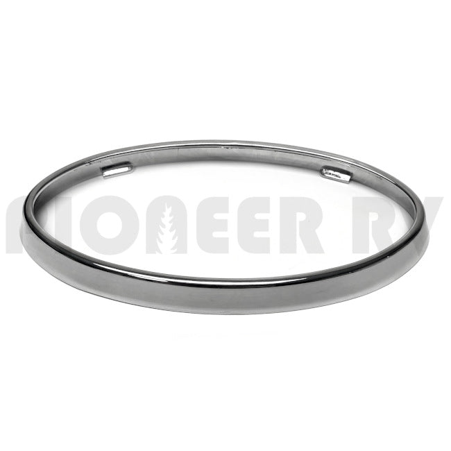 Forest River RV Chrome Bezel for Oval Clearance Light F100221755 | Pioneer RV, OEM Replacement Parts