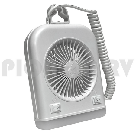 Forest River RV White 2-Speed Bunk Fan with 12V Light F100222517 | Pioneer RV, OEM Replacement Parts