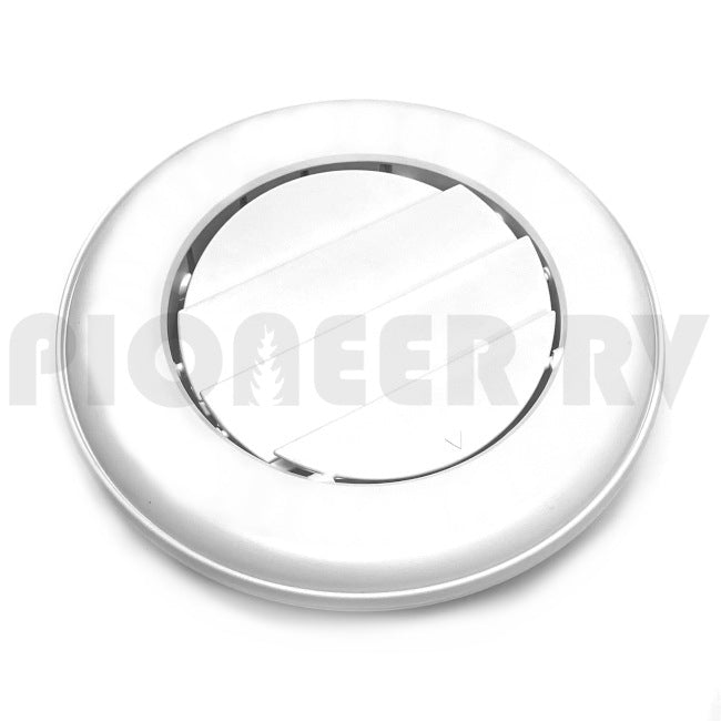 Forest River RV A/C Ceiling Vent Round White F100253875 | Pioneer RV, OEM Replacement Parts