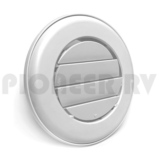 Forest River RV A/C Ceiling Vent Round White F100253875 | Pioneer RV, OEM Replacement Parts