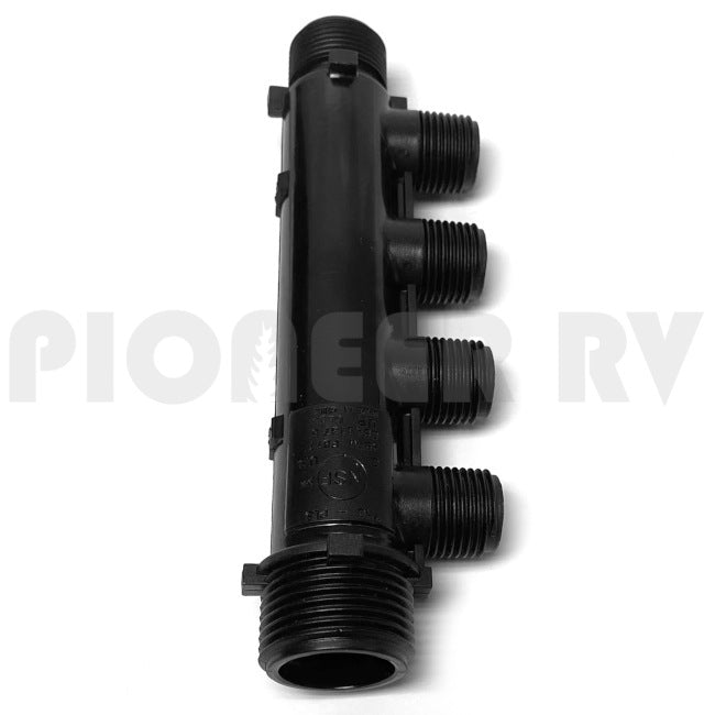 Forest River RV Water Manifold 4- Port Outlet Piece F100256040 | Pioneer RV, OEM Replacement Parts