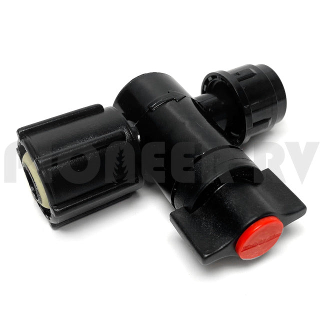 Forest River RV Water Manifold Hot (Red) Shut-Off Knob 60P09121A | Pioneer RV, OEM Replacement Parts
