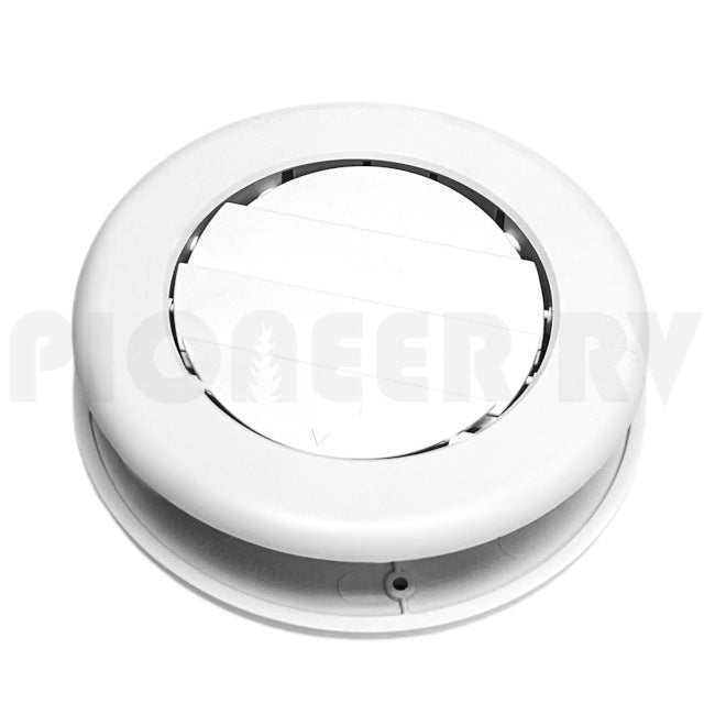 Forest River RV Adjustable Cooling Vent 6.5" Round White F100424955 | Pioneer RV, OEM Replacement Parts