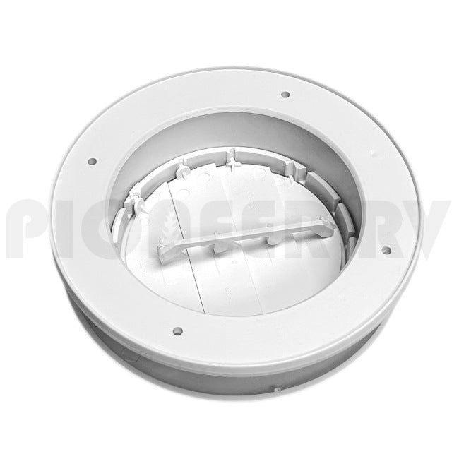 Forest River RV Adjustable Cooling Vent 6.5" Round White F100424955 | Pioneer RV, OEM Replacement Parts