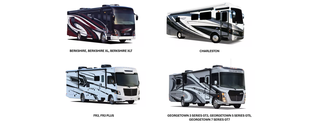 Pioneer RV Parts - Forest River Class A Diesel & Gas RV Parts for Berkshire, Berkshire XL, Berkshire XLT, Charleston, Georgetown 3, Georgetown 5, Georgetown 7, FR3, FR3 Plus