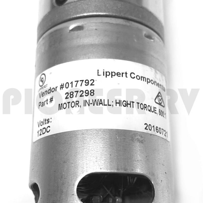 Forest River RV Lippert 287298 Slide Out Motor 40E13767A | Pioneer RV, OEM Replacement Parts